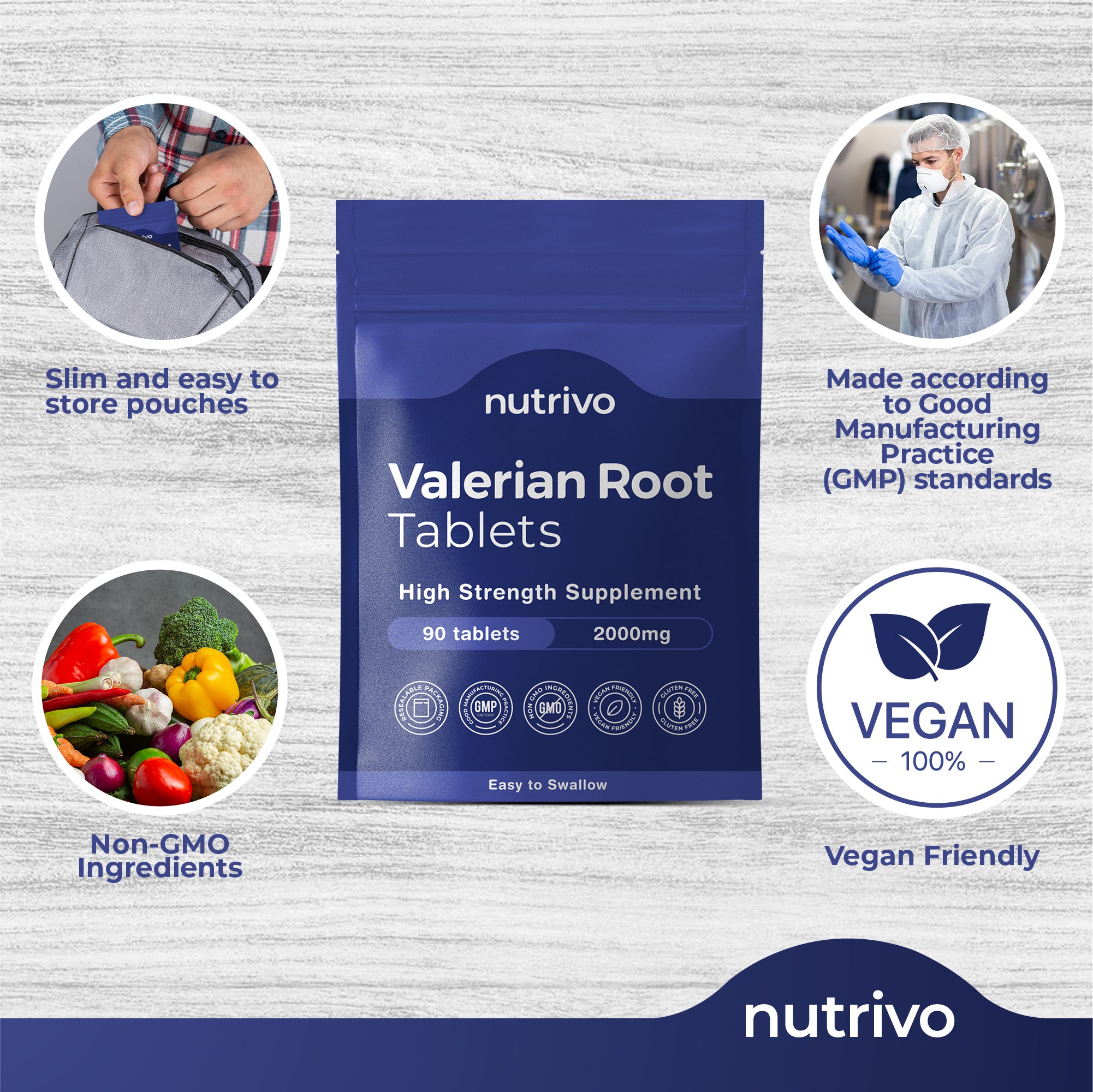 Valerian Root Tablets | 90 Tablets