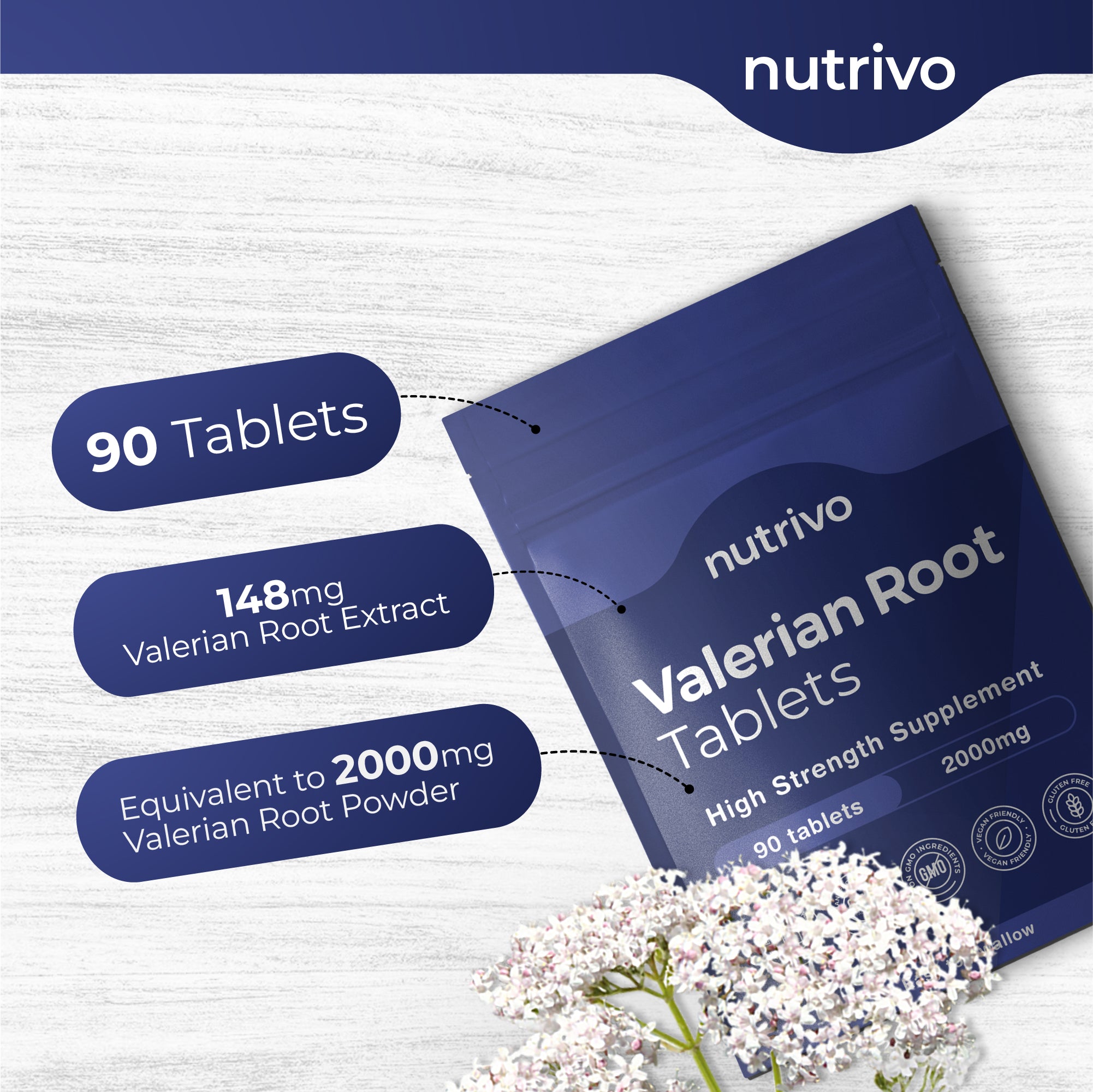 Valerian Root Tablets | 90 Tablets