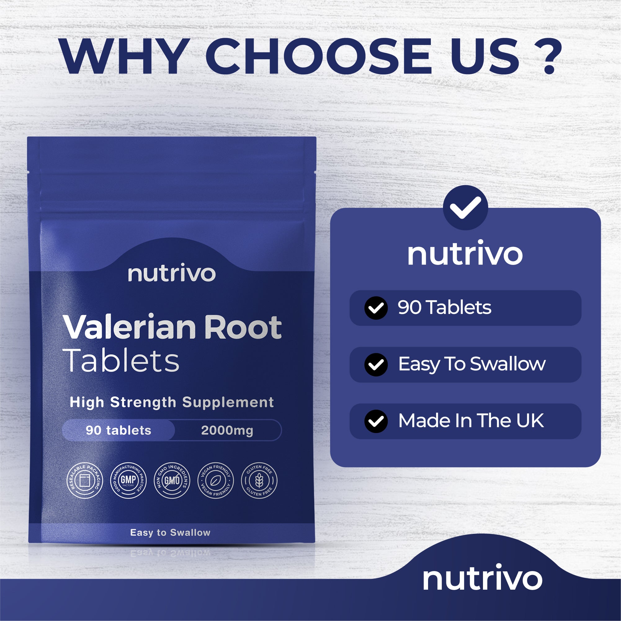 Valerian Root Tablets | 90 Tablets
