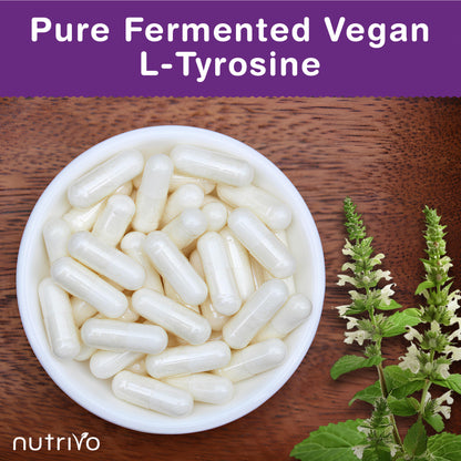 L-Tyrosine 1000mg Per Serving | 120 Capsules Per Pouch | 2 Month Supply