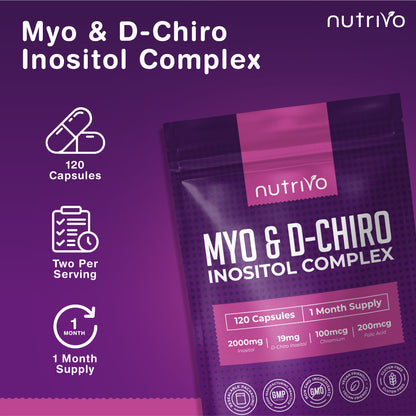 Myo Inositol &amp; D Chiro Inositol - 120 Capsules