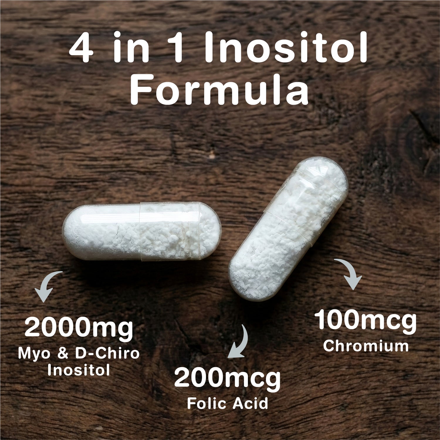 Myo Inositol &amp; D Chiro Inositol - 120 Capsules