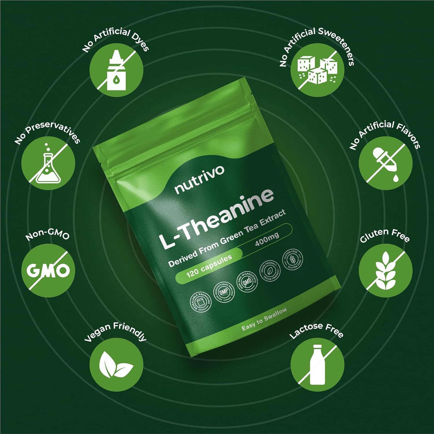 L Theanine | 120 Vegan Capsules