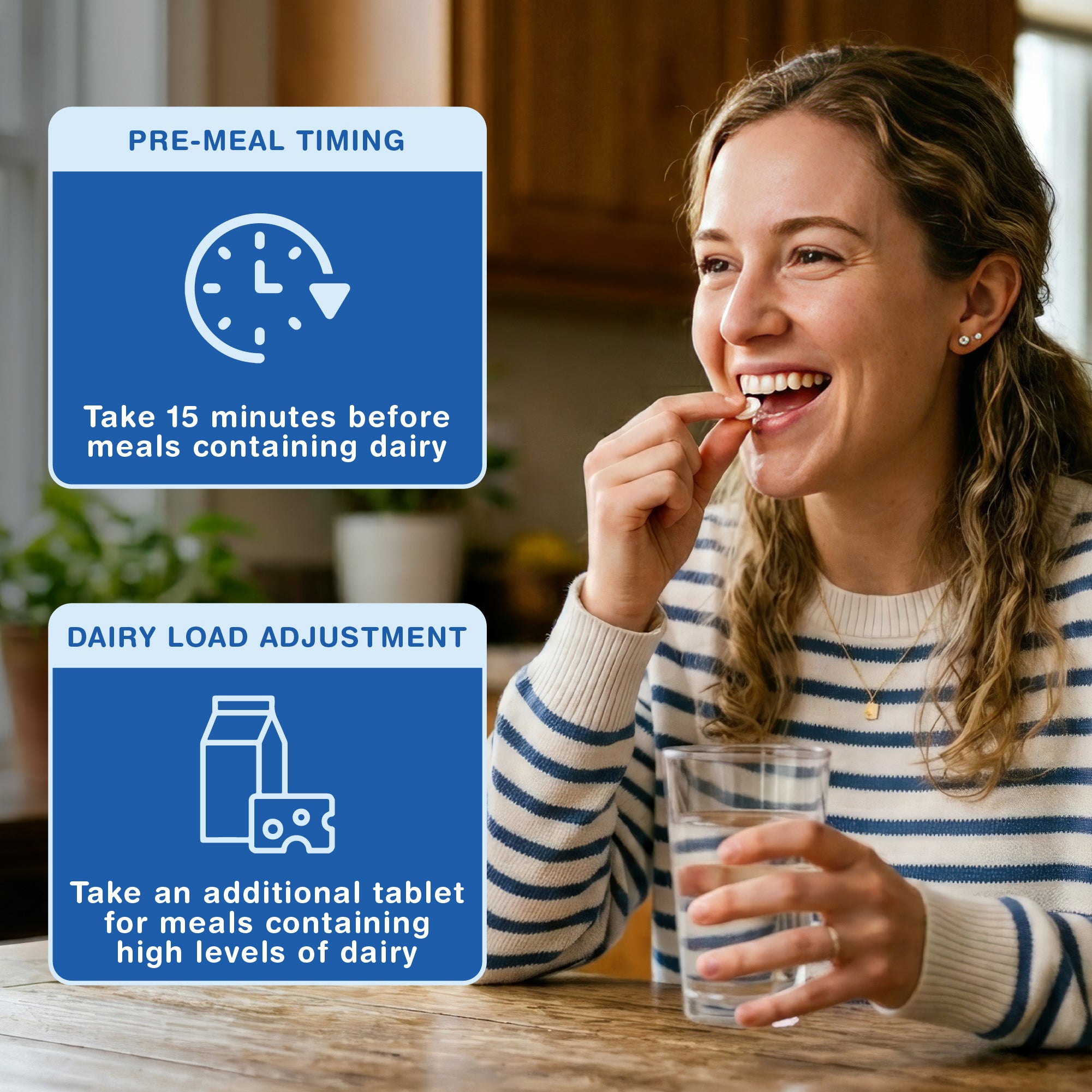 Nutrivo Lactase Tablets | High Strength Lactose Intolerance Tablets 12,500 FCC | 1-4 Month Supply | Lactase Enzyme | Support Dairy and Lactose Digestion