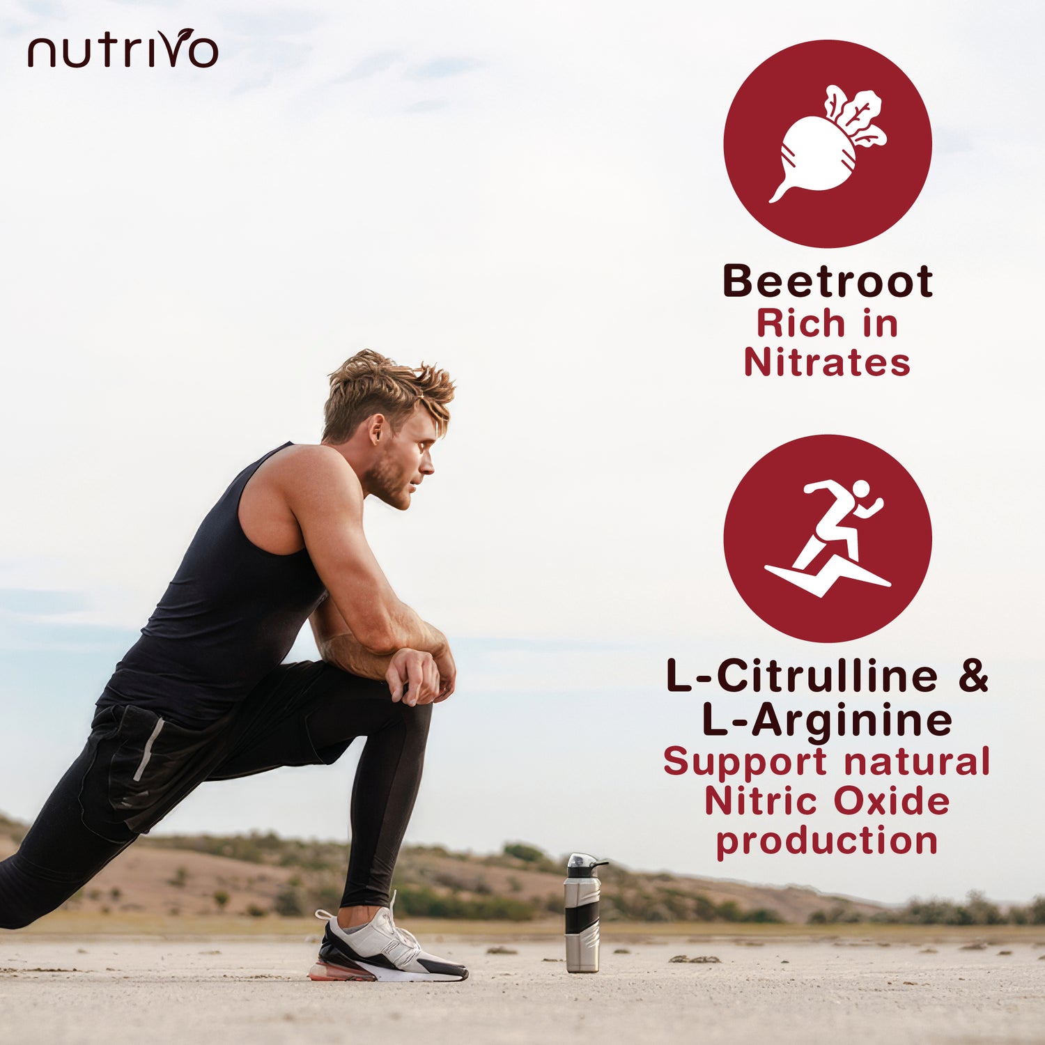 Nitric Oxide Supplements 6500mg | Nitric Oxide Supplements for Men | L Arginine and L Citrulline with Beetroot Nitric Oxide Booster | Supports Blood Flow &amp; Blood Pressure | 120 Capsules