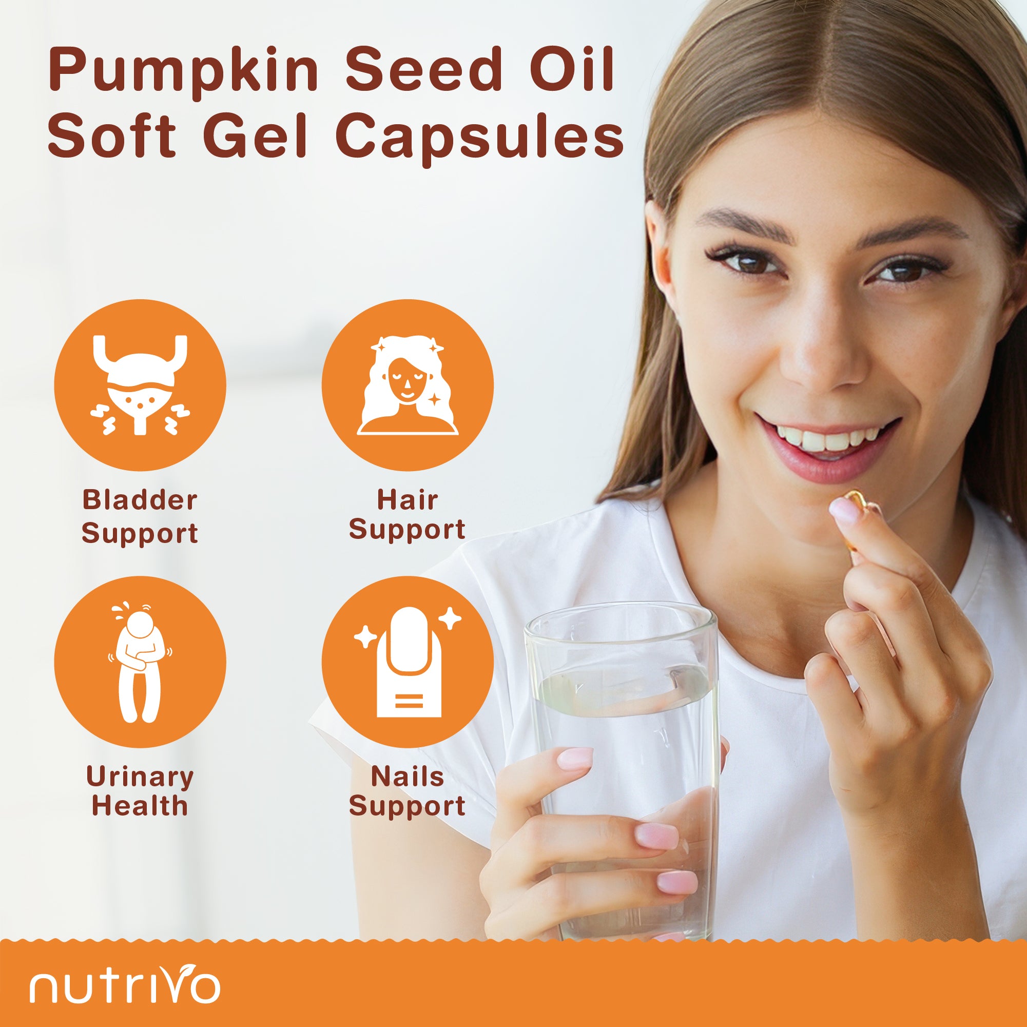 Pumpkin Seed Oil Capsules | 120 Capsules Per Pouch | Cold Pressed