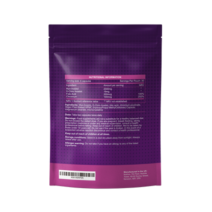 Myo Inositol &amp; D Chiro Inositol - 120 Capsules